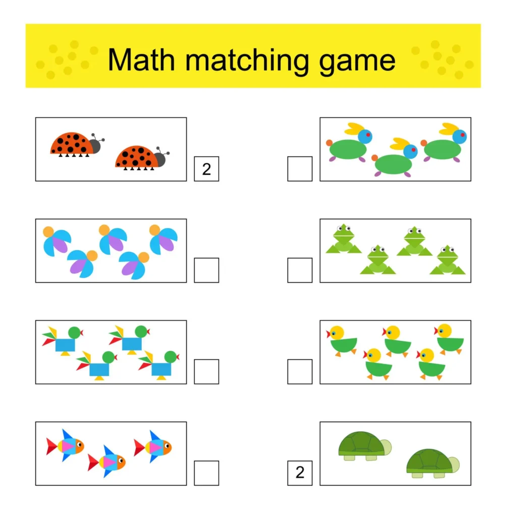 Math Matching Cards