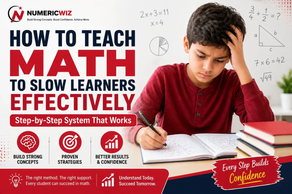 how to teach math to slow learners effectively using step by step and conceptual methods