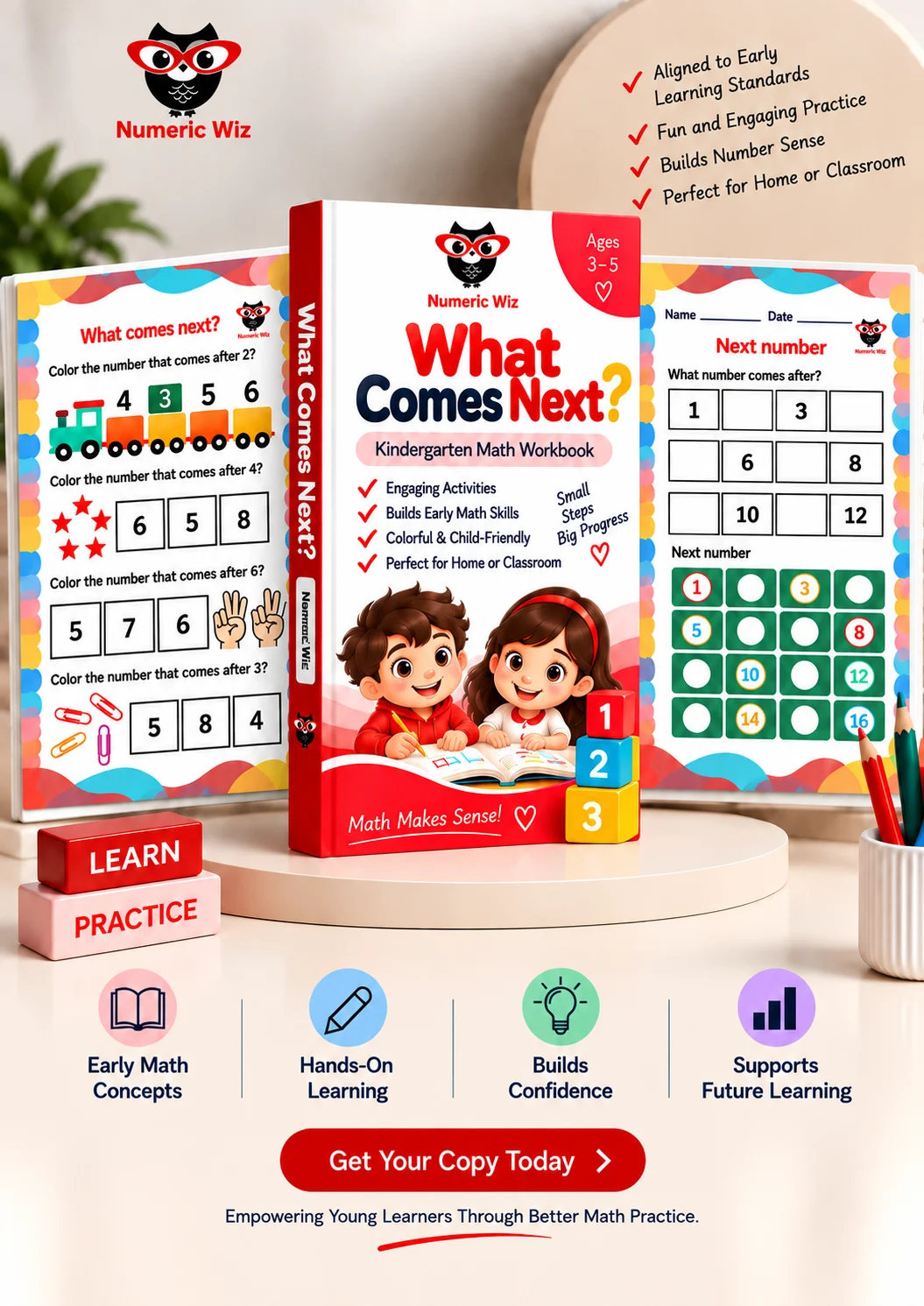 What Comes Next kindergarten Workbook