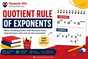 Quotient Rule of Exponents: Easy Explanation with Examples & Practice Questions