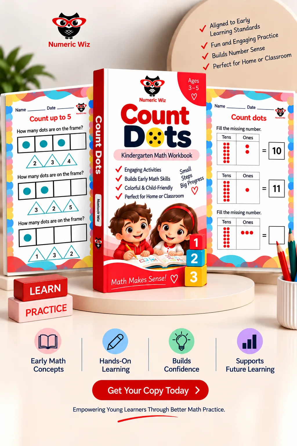 ounting Dots Workbook | Visual Number Sense Practice