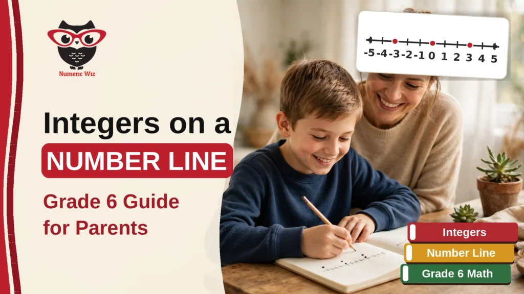 Integers on a number line guide for grade 6 parents